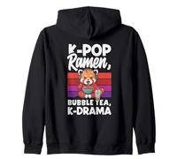 K-Pop Ramen Bubble Tea K-Drama Kawaii K-Pop Anime Zip Hoodie