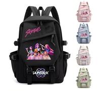K-Pop School Backpack with Rumi/Mira/Zoey Design, Cool School Bag for Teens, Lightweight & Stylish for School, University & Travel, a, norm