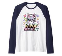 K-Pop Security Parent Edition Funny Mom Dad Concert Korean Raglan Baseball Tee