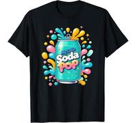 K-Pop Soda Pop Anime Mashup Kids Womens Mens T Shirt 5-6 Black