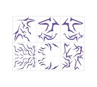 K-pop Temporary Tattoos Cosplay Accessories Face Body Artificial Tattoos for Halloween Christmas Party Costume