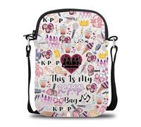 K Pop Theme Cross Body Bag, Kpop Gifts with Double-Sided Printed Patterns and Text, Canvas Material K Pop Shoulder Bags Women, Kpop Bag for Child, Teenager, Friend, Fan, Enthusiast, Music Lover Gift