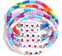 K Pops DemOn-Hunters Merch Move Inspired Bracelets Teenage Girl Gifts Stretch Friendship BFF Couples Beaded Bracelets Christmas Stocking Stuffers Gifts for Fans