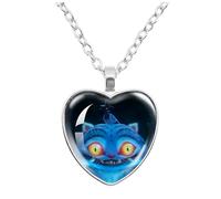 K Pops Demons H-Hunters Necklace Hun trix Ru mi Sa ja Boys De rpy Ti ger K-pop D-Demon H-Hunters Merch Heart Pendant Necklace Accessories for Fans, Women, Girls