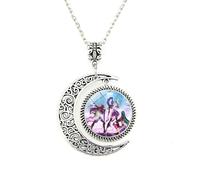 K-Pops Hunters Necklace,Heart Pendant Necklace Cosplay Halloween Christmas Party Costume Accessories for Fans (02)