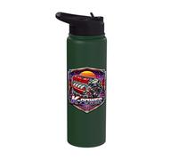 K-Power Car Engine Retro Synthwave Automotive Stainless Steel Insulated Water Bottle