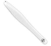 K-Pro Eyebrow Tweezer, Slant - Stainless Steel and Beautiful Design (White)