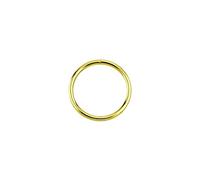K.R.A.R-Collection 1pcs 18k Gold Plated Nose Ring Septum Hoop Cartilage Tragus Helix Eyebrow Piercing 8mm 10mm 12mm 18g 20g 22g (20G(0.8mm) x 10mm) - (1189)