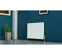 Kartell K-RAD Kompact Type 11 Single Panel with Single Convector Horizontal Radiator | White | Metal | 400mm x 500mm