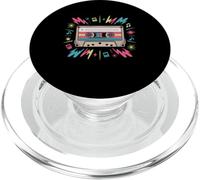 K Retro Cassette Tape 80s 90s Mixtape Music Vibes PopSockets PopGrip for MagSafe