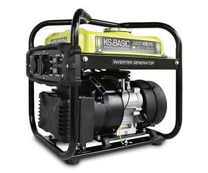 K&S Basic KSB 21i - 4 Stroke Petrol Power Generator, Inverter Generator 2.9 HP with Automatic Voltage Regulator, Low Oil Protection, Exhaust Standard Euro V, 2000 W, 2 x 16 A (230 V) for Camping