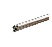 K&S Precision Metals 1108 Round Aluminum Tubing, 3/32" OD x 0.014" Wall Thickness x 36" Length, Made in USA