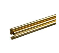 K&S Precision Metals 1162 Round Solid Brass Rod, 1/8" OD x 36" Length, Made in USA