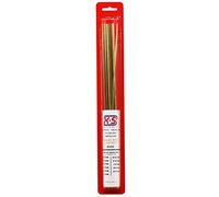 K & S Precision Metals 3405 Round Brass Rod, Diameters .020, 1/32, 3/64, 1/16, 3/32, 1/8, 5/32, 3/16.114.081.072, 11 Pieces per Pack, Made in The USA
