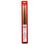 K&S Precision Metals 3406 Square/Rectangle Brass Tube, Square - 1/16, 5/32, 1/8, 5/32, 3/16, 7/32, 1/4 Rectangle - 3/32 x 3/16, 1/8 x 1/4, 5/32 x 5/16, 3/16 x 3/8, 11 pieces per pack, Made in the USA