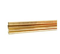 K&S Precision Metals 9727 Brass Strip, 0.064" Thickness x 1/4" Width x 36" Length, 4 pcs per box, Made in USA
