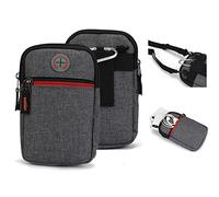 K-S-Trade Belt Bag Compatible With Unihertz Jelly Star Mobile Phone Bag Holster Protective Cover Grey Additional Compartments 1x