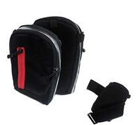K-S-Trade Camara Case For Canon PowerShot G1 X Mark III Outdoor Belt Pouch Holster Shoulder Bag Compatible With Canon PowerShot G1 X Mark III Camera Bag With Black Extra Compartment For Compact Camera