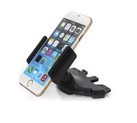 K-S-Trade Car Holder For Doogee V Max CD Slot Smartphone Holder Compatible With Doogee V Max, Black Car Holder Mount For Car Radio Bracket