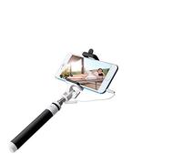 K-S-Trade Selfiestick For Oppo Find X5 Selfie Stick Compatible With Oppo Find X5, Black, Wired Monopod, Telescopic Pole, Self Portrait, Handheld Stick 1x