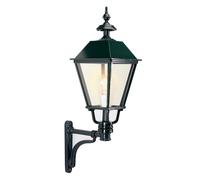 K.S. Verlichting Bergen outdoor wall light, black, height 80 cm, metal, IP44