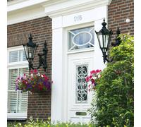 K.S. Verlichting Charles outdoor wall light, black