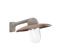 K.S. Verlichting Fabrique outdoor wall light, aluminium/copper, width 38 cm, IP44
