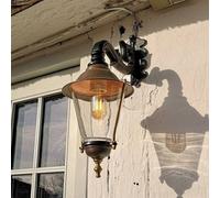 K.S. Verlichting Hoorn - Outdoor wall light, socket below, green