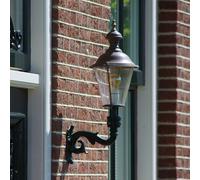 K.S. Verlichting Outdoor wall light Hoorn, socket above, green