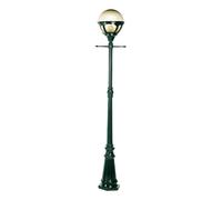 K.S. Verlichting Sumatra outdoor light, green, height 215 cm, metal, IP44