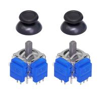 K-Silver TMR Joystick Replacement with Tool Kit & Video Guide, JS13 Thumbsticks - No Drift, High Precision, Non-Slip, Durable Joysticks, A Pair for PS5