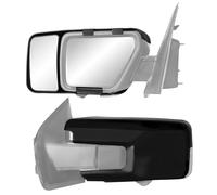 K Source Snap & Zap Custom Towing Mirror Pair for Ford F150, Black