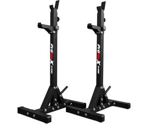 K-Sport Freestanding Barbell Squat Rack & Bench Press Station with 250kg Capacity + Weight Plate Storage | Adjustable from 94-150cm | Home Gym Equipment (250kg Weight Capacity)