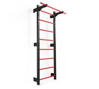 K-Sport Multifunctional Swedish Ladder Pull-Up Bar, Dip Station, Adjustable Sit-Up Bench, Punch Bag Holder & More | Durable Steel Frame for Home Gym Strength Training (Wall Bar with Pull-Up)
