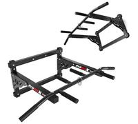 K-Sport Pull Up Wall Mounted Chin Up Bar with Punch Bag & Resistance Band Training Hook | Heavy Duty 150kg / 330lbs Capacity Professional Home Indoor & Outdoor Fitness & Exercise Gym Bracket