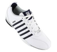K-Swiss Arvee 1.5 Real Leather Men's Trainers Shoes White Navy 02453-900-M NEW