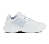 K-Swiss Court Express Carpet Tennis Shoe, White Heather Peach Fuzz, 2 UK Child