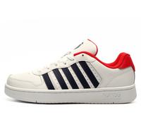 K Swiss Court Palisades Men's Leather | Court Shoes | White / Navy / Red | UK Size 10