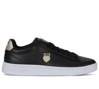 K-Swiss Court Shield II Leather Shoes White Silver, Blk Champagne White, 5 UK
