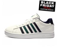 K Swiss Court Tiebreak II Mens Classic Leather Retro Sneakers Trainers White