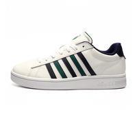K Swiss Court Tiebreak Ii Men's Leather | Court Shoes | White / Peacot / Rainforest | UK Size 7