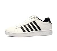 K-Swiss Court Tiebreak Leather Men's | Court Shoes | White / Black / White | UK Size 7