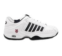 K Swiss Defier RS Mens Classic White Dark Blue Tennis Trainers Shoes Size 8-14