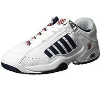 K-Swiss Performance Defier Rs, Men's Tennis Shoes, White (White/Dressblue/Fieryred 164), 13 UK (49 EU)