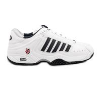 K-Swiss Mens Defier Rs Tennis Shoes, White White Dressblues Fieryred 38, 8.5 UK