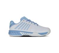 K-Swiss Women's Express Light 3 Tennis Shoe, Wht Dutch Canal Green, 6.5 UK