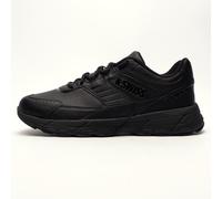 K-Swiss Fario Mens Leather Trainers Classic Casual Retro Sneakers Black