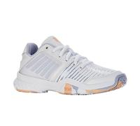 K-Swiss Girl's Court Express Omni Tennis Shoe, White Heather Peach Fuzz, 5 UK Child