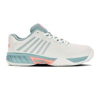 K-Swiss Hypercourt Express 2 HB Tennis Shoe, Blanc De Blanc Nile Blue Desert Flower, 4.5 UK