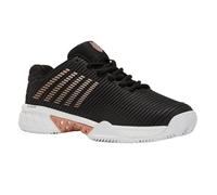 K-Swiss Hypercourt Express 2 Hb Women's Tennis Shoe, Black, White, Rose Gold, 7.5 UK
